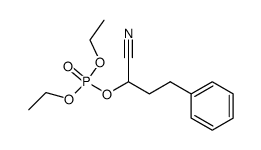 phosphoric acid 1-cyano-3-phenylpropyl ester diethyl ester Structure