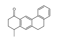 8-methyl-5,6,9,10-tetrahydro-8H-benz[a]anthracen-11-one结构式