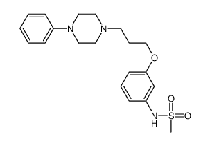 N-[3-[3-(4-phenylpiperazin-1-yl)propoxy]phenyl]methanesulfonamide Structure