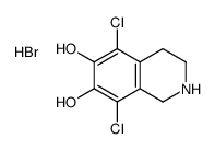 5,8-dichloro-1,2,3,4-tetrahydroisoquinoline-6,7-diol,hydrobromide结构式