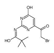 N-[6-(2-bromoacetyl)-4-oxo-1H-pyrimidin-2-yl]-2,2-dimethylpropanamide Structure