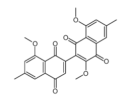 2,5-dimethoxy-3-(8-methoxy-6-methyl-1,4-dioxonaphthalen-2-yl)-7-methylnaphthalene-1,4-dione结构式