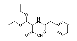3,3-diethoxy-2-(2-phenyl-thioacetylamino)-propionic acid Structure
