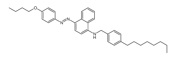 4-[(4-butoxyphenyl)diazenyl]-N-[(4-octylphenyl)methyl]naphthalen-1-amine Structure