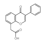 (4-Oxo-3-phenyl-4H-chromen-8-yl)acetic acid Structure