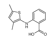 2-[(3,5-dimethylthiophen-2-yl)amino]benzoic acid Structure