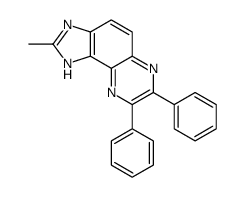 2-methyl-7,8-diphenyl-3H-imidazo[4,5-f]quinoxaline结构式