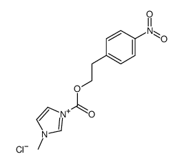 1-Methyl-3-[[2-(4-nitrophenyl)ethoxy]carbonyl]imidazolium chloride结构式