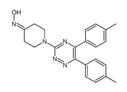 N-[1-[5,6-bis(4-methylphenyl)-1,2,4-triazin-3-yl]piperidin-4-ylidene]hydroxylamine结构式