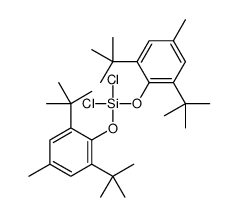 dichloro-bis(2,6-ditert-butyl-4-methylphenoxy)silane Structure