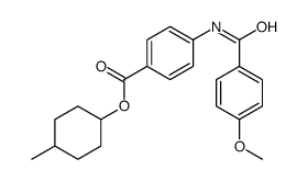 (4-methylcyclohexyl) 4-[(4-methoxybenzoyl)amino]benzoate Structure