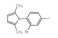 1-(2-bromo-4-fluorophenyl)-2,5-dimethyl-1H-pyrrole Structure