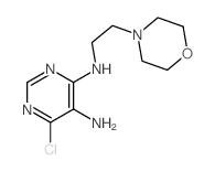 6-chloro-N-(2-morpholin-4-ylethyl)pyrimidine-4,5-diamine picture
