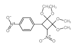 1-nitro-4-(2,2,3,3-tetramethoxy-4-nitro-cyclobutyl)benzene结构式