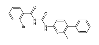 1-(2-bromobenzoyl)-3-(6-methyl-5-phenyl-2-pyridyl)urea结构式