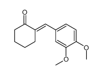 2-[(3,4-dimethoxyphenyl)methylidene]cyclohexan-1-one结构式