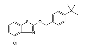 Benzothiazole, 4-chloro-2-[[4-(1,1-dimethylethyl)phenyl]methoxy] Structure