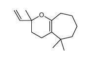 2-ethenyl-2,5,5-trimethyl-3,4,6,7,8,9-hexahydrocyclohepta[b]pyran结构式
