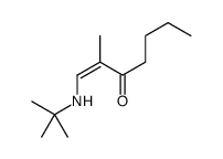 1-(tert-butylamino)-2-methylhept-1-en-3-one Structure