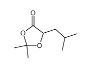 (5S)-5-isobutyl-2,2-dimethyl-1,3-dioxolan-4-one结构式