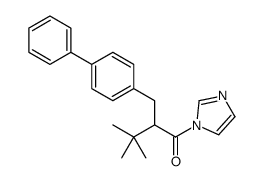 1-imidazol-1-yl-3,3-dimethyl-2-[(4-phenylphenyl)methyl]butan-1-one Structure