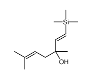 3,6-dimethyl-1-trimethylsilylhepta-1,5-dien-3-ol结构式