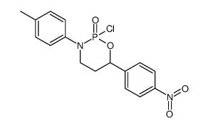 2-chloro-6-(p-nitrophenyl)-3-(p-tolyl)-tetrahydro-1,3,2-oxazaphosphorin-2-oxide Structure