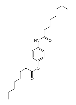[4-(octanoylamino)phenyl] octanoate结构式