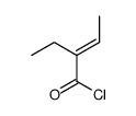 2-Butenoyl chloride, 2-ethyl-, (2E) Structure