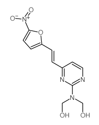 ((4-(2-(5-Nitro-2-furyl)vinyl)-2-pyrimidinyl)imino)dimethanol结构式