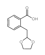 2-(1,3-dioxolan-2-ylmethyl)benzoic acid结构式