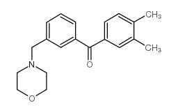 3,4-DIMETHYL-3'-MORPHOLINOMETHYL BENZOPHENONE Structure