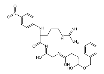 Benzyloxycarbonyl glycyl-glycyl-arginine-4-nitroanilide structure