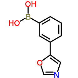 [3-(1,3-Oxazol-5-yl)phenyl]boronic acid Structure