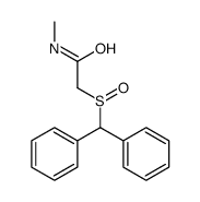 2-benzhydrylsulfinyl-N-methylacetamide Structure