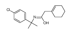 N-[2-(4-chlorophenyl)propan-2-yl]-2-(cyclohexen-1-yl)acetamide Structure