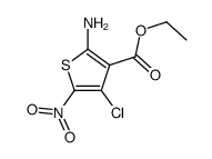 ethyl 2-amino-4-chloro-5-nitrothiophene-3-carboxylate Structure