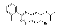 N-(2,4-dibromo-5-propan-2-yloxyphenyl)-2-methylbenzamide结构式
