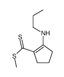 methyl 2-(propylamino)cyclopentene-1-carbodithioate Structure