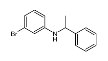 Benzenemethanamine, N-(3-bromophenyl)-α-methyl-, (-) Structure