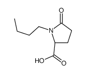 (2S)-1-butyl-5-oxopyrrolidine-2-carboxylic acid Structure