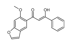 3-hydroxy-1-(6-methoxy-1-benzofuran-5-yl)-3-phenylprop-2-en-1-one Structure