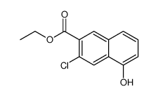 ethyl 3-chloro-5-hydroxynaphthalene-2-carboxylate Structure