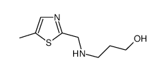 3-[(5-Methyl-thiazol-2-ylmethyl)-amino]-propan-1-ol结构式