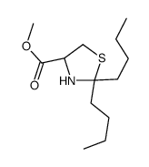 methyl (4R)-2,2-dibutyl-1,3-thiazolidine-4-carboxylate结构式