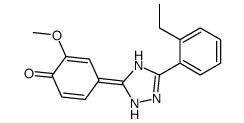 4-[5-(2-ethylphenyl)-1,2-dihydro-1,2,4-triazol-3-ylidene]-2-methoxycyclohexa-2,5-dien-1-one Structure