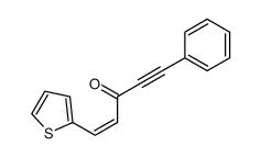 5-phenyl-1-thiophen-2-ylpent-1-en-4-yn-3-one Structure