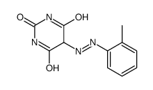 5-[(2-methylphenyl)diazenyl]-1,3-diazinane-2,4,6-trione Structure