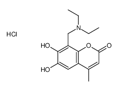 (6,7-dihydroxy-4-methyl-2-oxochromen-8-yl)methyl-diethylazanium,chloride结构式