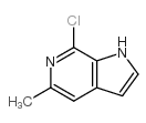 7-chloro-5-methyl-1h-pyrrolo[2,3-c]pyridine structure